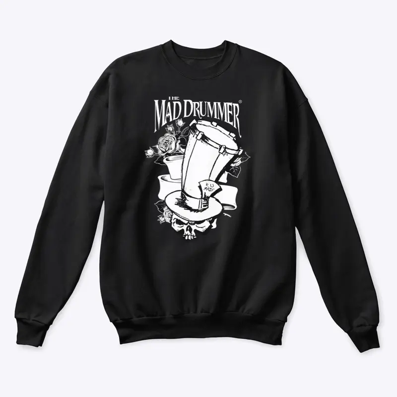 Top Hat Roses Crewneck Sweatshirt