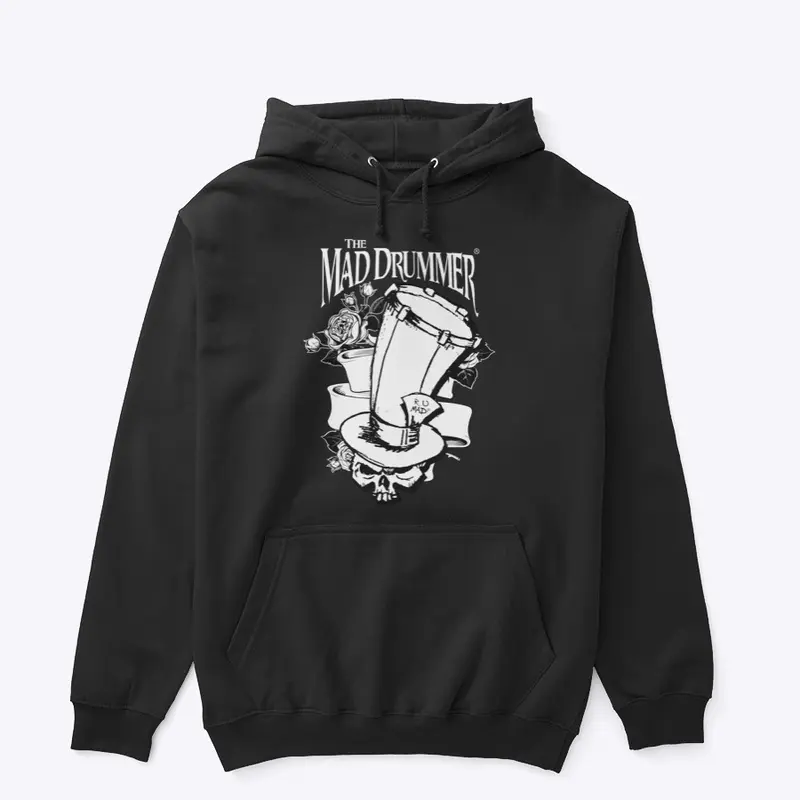 Top Hat Roses Pullover Hoodie